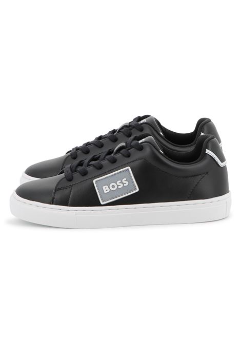 Sneakers in pelle con logo HUGO BOSS KIDS | J5255409B